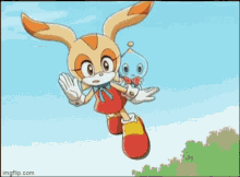 Cream The Rabbit Sonic X GIF - Cream The Rabbit Sonic X Flying GIFs