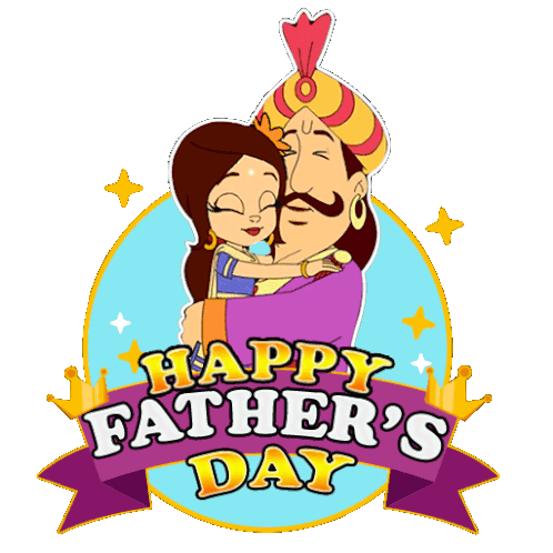 Happy Fathers Day Princess Indumati Sticker - Happy Fathers Day Princess Indumati Raja Indraverma Stickers