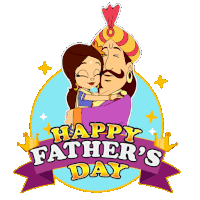 Happy Fathers Day Princess Indumati Sticker - Happy Fathers Day Princess Indumati Raja Indraverma Stickers