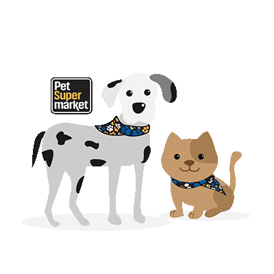 Pet Super Market Cat And Dog Sticker - Pet Super Market Cat And Dog Stickers