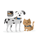 Pet Super Market Cat And Dog Sticker