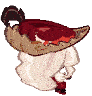 a cartoon character wearing a sombrero and a red hat .