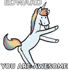 You Are Awesome Dancing Unicorn GIF - You Are Awesome Dancing Unicorn Dance GIFs