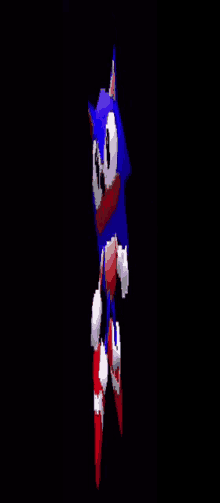 a cartoon of sonic the hedgehog flying in the air