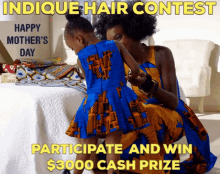 Mothers Day Contest Indique Hair GIF - Mothers Day Contest Indique Hair Cash Prize GIFs