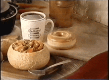 Tim Hortons Beef Stew In A Bread Bowl GIF - Tim Hortons Beef Stew In A Bread Bowl Tims GIFs
