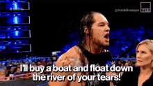 baron corbin cry tears wwe wrestling ill buy a boat and float down the river of your tears