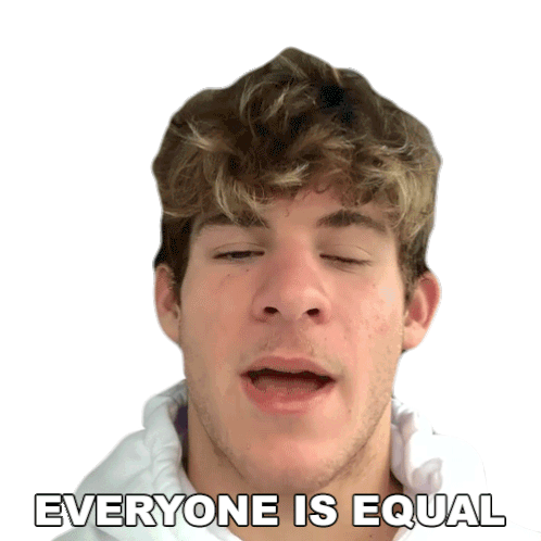 Everyone Is Equal Luke Alexander Sticker - Everyone Is Equal Luke Alexander Happily Stickers