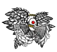 a black and white drawing of an angel with wings