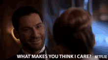What Makes You Think I Care Lucifer Morningstar GIF - What Makes You Think I Care Lucifer Morningstar Tom Ellis GIFs