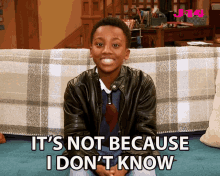 Its Not Because I Dont Know Ramon Reed GIF
