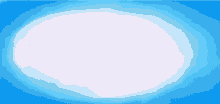 a blue background with a white circle in the middle of it