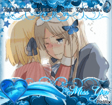 a picture of two girls with the words belarus misses her lyochee