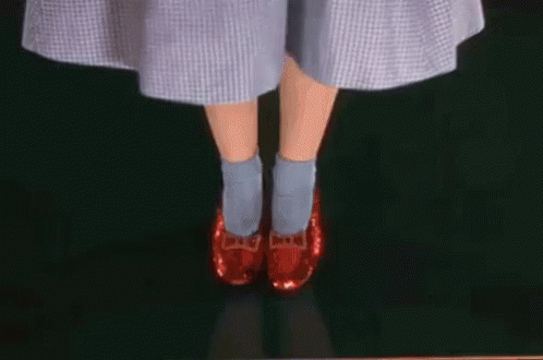 Wizard Of Oz GIF – Shoes Dorothy Red Slippers – discover and share GIFs
