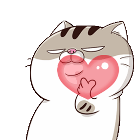 Cat Hearts Sticker - Cat Hearts Love Stickers