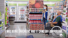 I Was Being Sarcastic And It Came Off Supportive Garrett Mcneill GIF - I Was Being Sarcastic And It Came Off Supportive Garrett Mcneill Superstore GIFs