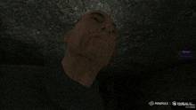 a man 's face is shown in a video game with the name minimal on the bottom right corner