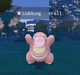 a pokemon in a video game named lickitung