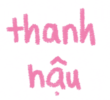 the word thank that is in pink