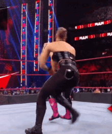 Rhea Ripley Wrestling GIF - Rhea Ripley Wrestling Roll Up GIFs