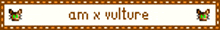 a sign that says am x vulture with a picture of a cat