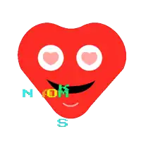a red heart with a surprised face and the words feliz dia dos namorados
