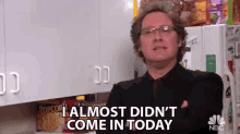i almost didnt come in today robert california james spader the office nbc