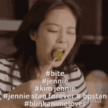 Jennie Stan Forever Bite GIF - Jennie Stan Forever Bite GIFs