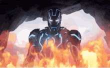 Fire Iron Man GIF