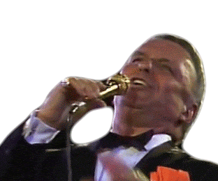 Singing Frank Sinatra Sticker