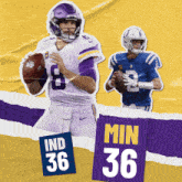 Minnesota Vikings (36) Vs. Indianapolis Colts (36) Fourth-quarter-overtime Break GIF - Nfl National Football League Football League GIFs