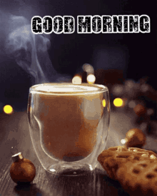 Good Morning Coffee GIF - Good Morning Coffee Cookie GIFs