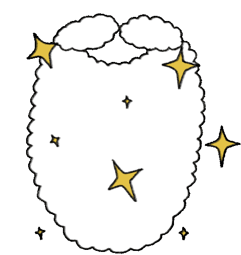 Christmas Beard Sticker - Christmas Beard Sparkle Stickers