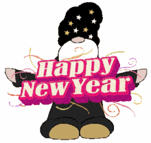 new years eve happy new year gnomes animated sticker