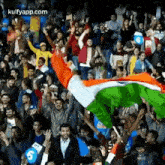 A Moment To Rise Your Hands.Gif GIF - A Moment To Rise Your Hands Indians Fans GIFs
