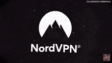 a man is holding his finger to his mouth in front of a nordvpn logo