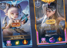 a girl and a boy are playing a video game with the girl being alice and the boy being valhein