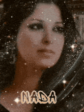 a picture of a woman with the name nada on the bottom