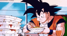 Goku Hungry GIF - Goku Hungry Eating GIFs
