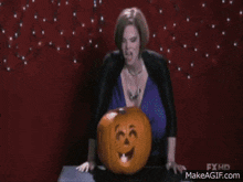 jenny juggs happy halloween is displayed on a screen