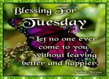 Blessing Tuesday GIF - Blessing Tuesday Mother Teresa GIFs
