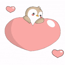 hearts penguin