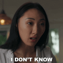 I Don'T Know Andrea Jin GIF - I Don'T Know Andrea Jin Wong Fu Productions GIFs