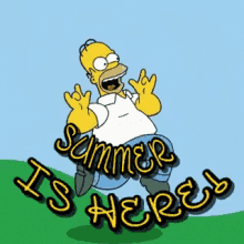 Summer Is Here Homer Simpson GIF - Summer Is Here Homer Simpson Summer Time GIFs