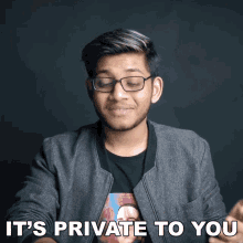 Its Private To You Anubhav Roy GIF - Its Private To You Anubhav Roy Its Your Own Personally GIFs
