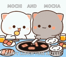 Mochi Cat Eating GIF