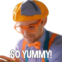 So Yummy Blippi Sticker - So Yummy Blippi Blippi Wonders Educational Cartoons For Kids Stickers