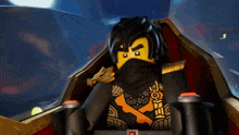 a close up of a lego ninjago character with a sword and shield