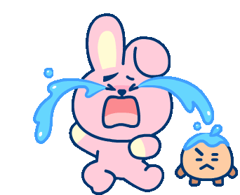 Bt21 Cooky Sticker - Bt21 Cooky Crying Stickers
