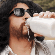 Drinking Milk Pedro Unzueta GIF - Drinking Milk Pedro Unzueta Lurk GIFs